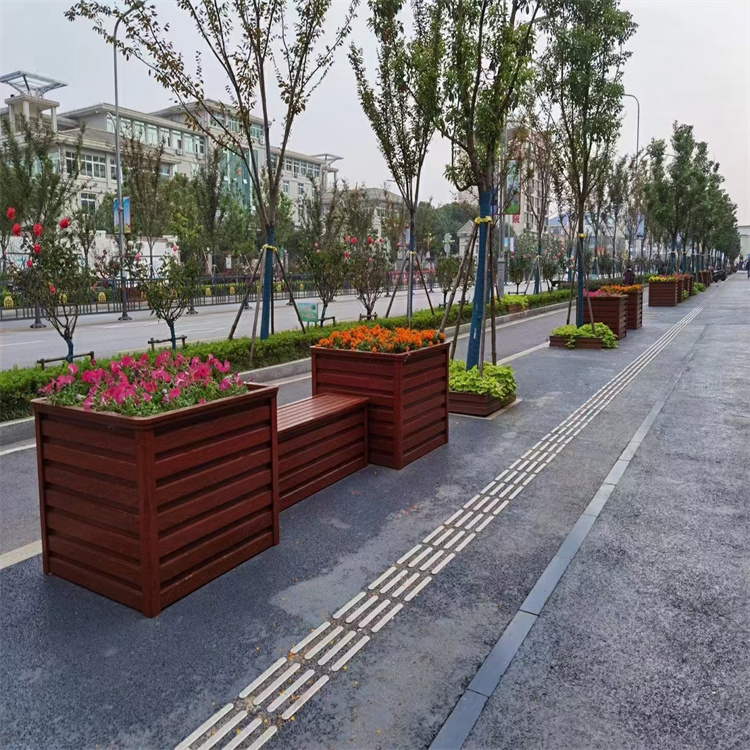 市政道路座椅组合铝合金花箱